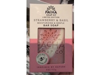 Pacha Soap Co Moisturizing & Gentle Bar Soap, Strawberry & Basil, 4 oz/113 g - thumbnail 2