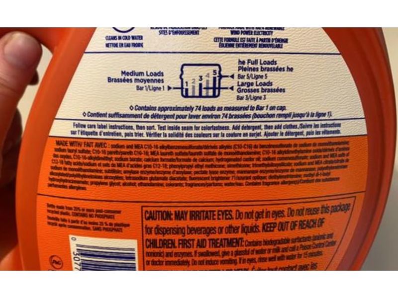 Tide Hygienic Clean Liquid Laundry Detergent, Original, 74 Loads, 115 fl oz/3.4 L