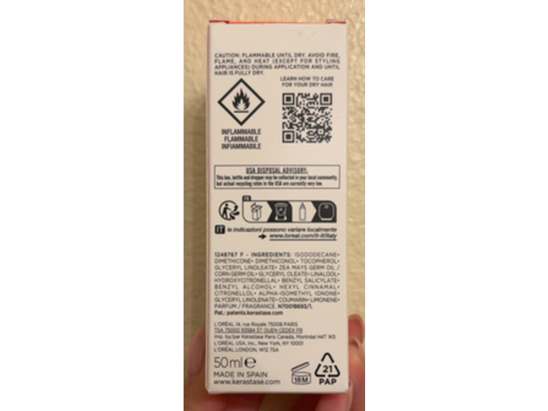 Kerastase Nutritive Nutri Supplement Split Ends Serum, 1.69 fl oz/50 mL