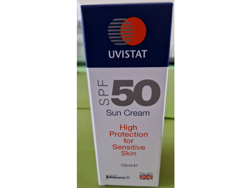 Uvistat Sun Cream, SPF 50, 125 mL