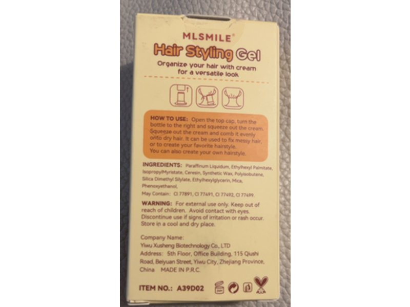 Ml Smile Hair Styling Gel, 0.7 oz/20 g