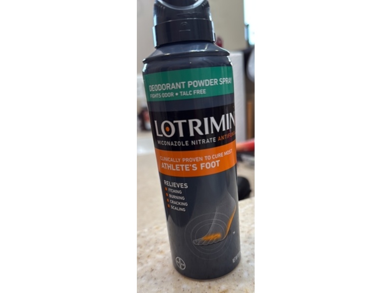 Lotrimin AF Athlete's Foot Deodorant Powder Spray, 4.6 oz/133 g, Pack Of 3