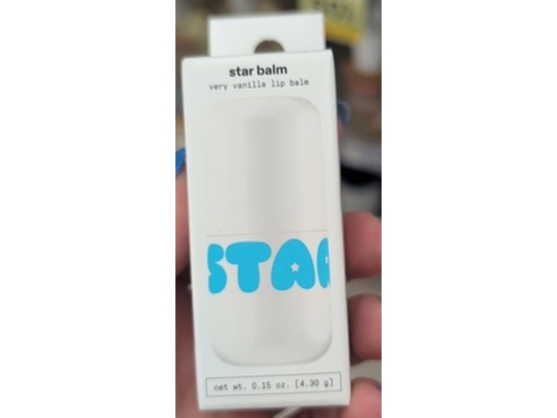 Starface World Balm Lip Balm, Very Vanilla, 0.15 oz/4.30 g