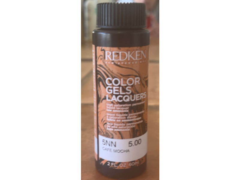 Redken Color Gels Lacquers, 5NN Cafe Mocha, 2 fl oz/60 mlL