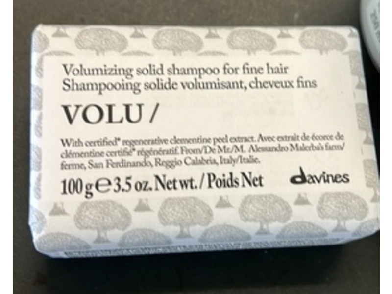 Davines Volumizing Solid Shampoo Bar, Volu, 3.5 oz/100 g