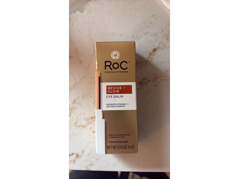 Roc Cooling & Hydrating Eye Balm, Revive + Glow, 0.14 fl oz/4 g