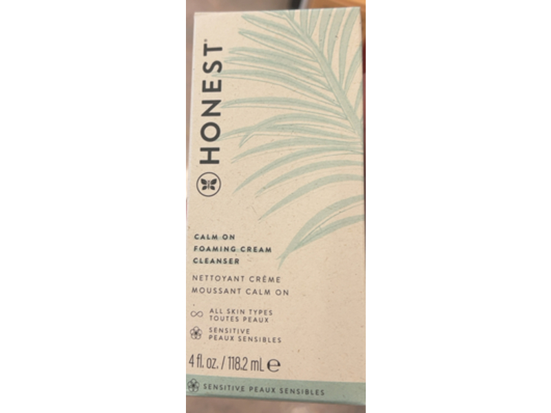 Honest Calm on Foaming Cream Cleanser, 4.0 fl oz/118.2 mL