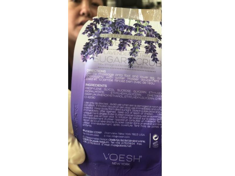 Voesh New York Pedi In A Box Deluxe Pedicure Lavender Relieve, Sugar Scrub, 12 oz/35 g