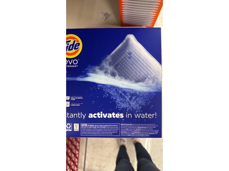 Tide Evo Detergent Laundry Tiles, Spring Blast, 42 Loads