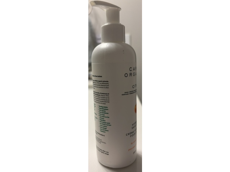 Carina Organics Hydrating Skin Cream, Citrus, 8.4 fl oz/250 mL