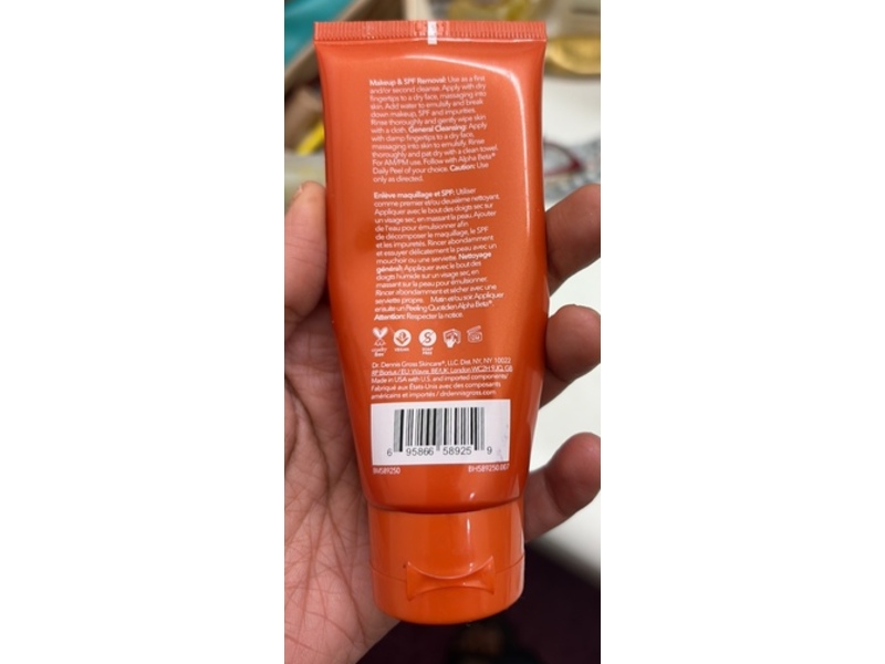 Dr Dennis Gross Creamy Cleansing Oil, Vitamin C Lactic, 2 fl oz/60 mL