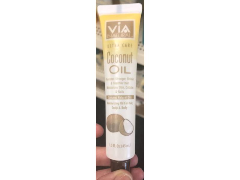 Via Natural Ultra Care Coconut Oil, 1.5 fl oz/45 mL