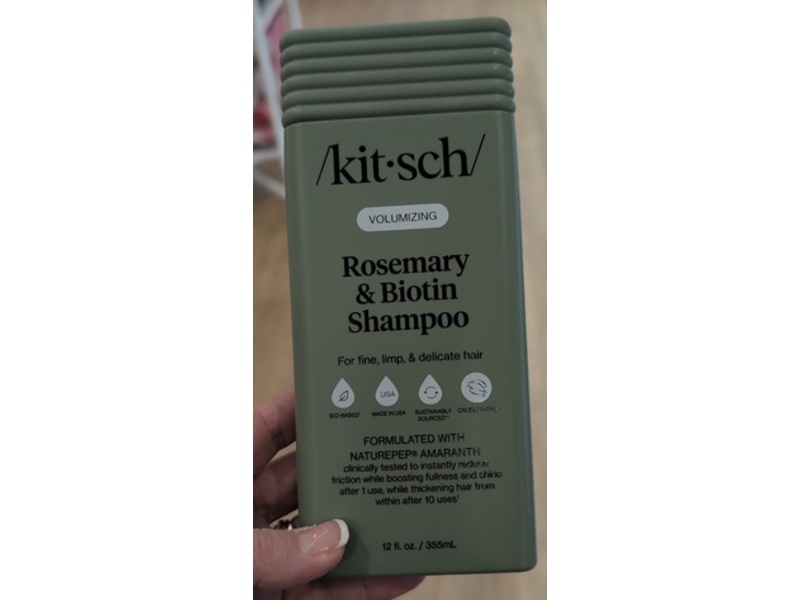 Kitsch Rosemary & Biotin Volumizing Shampoo, 12 fl oz/355 mL