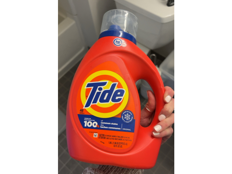 Tide Liquid Laundry Detergent, Original Scent, 48 Loads, 63 fl oz/1.86 L
