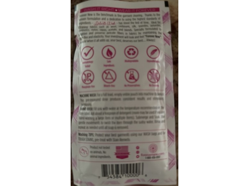 Forever New Delicate Fabric Care Wash Powder, Original, 1 oz/28 g