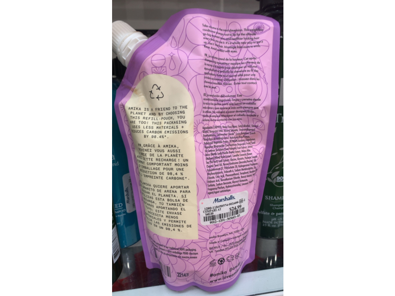 Amika 3D Volume & Thickening Conditioner, 16.9 fl oz/500 mL