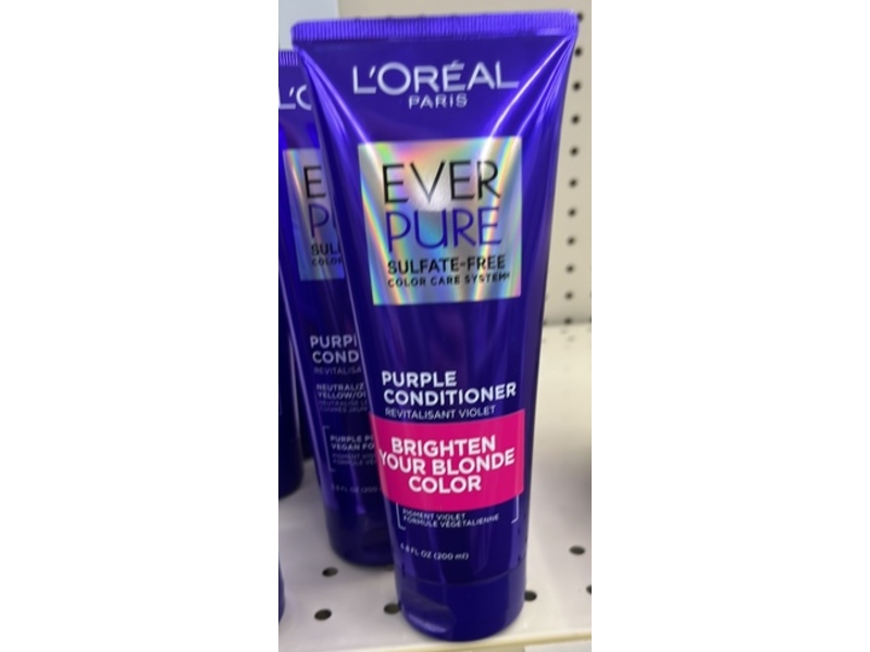 L'oreal Paris EverPure Purple Conditioner, 6.8 fl oz/200 mL