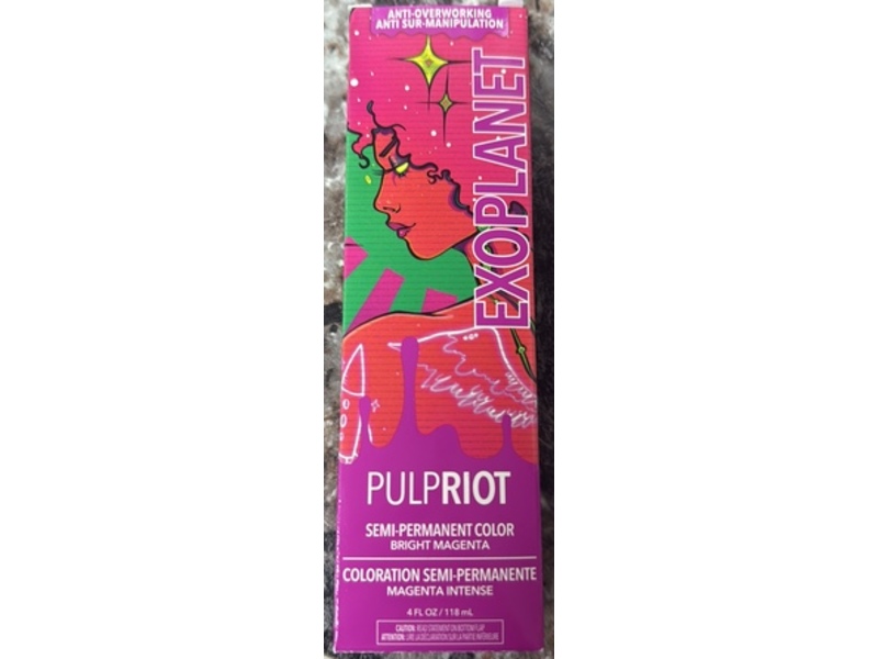 Pulp Riot Exoplanet Semi-Permanent Color, Bright Magenta, 4 fl oz/118 mL