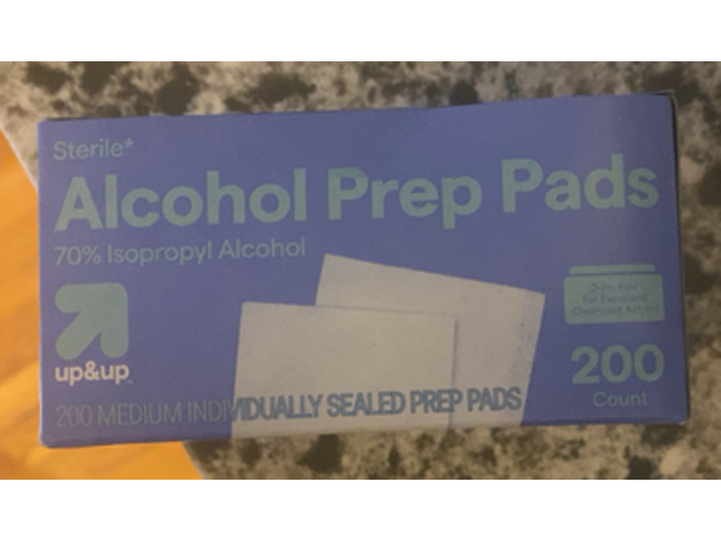 Up & Up Sterile Alcohol Prep Pads, 200 Count