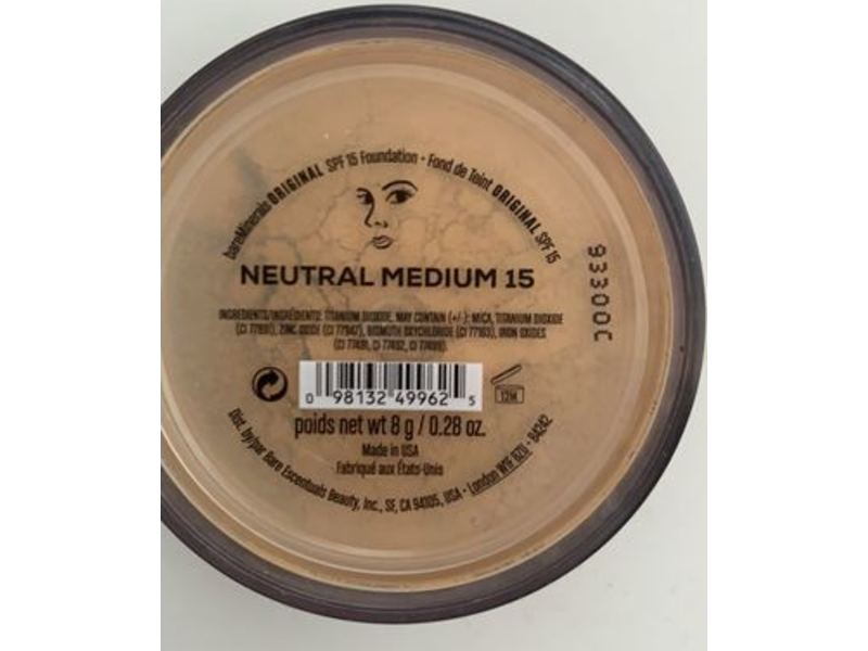 BareMinerals Original Foundation, SPF 15, Neutral Medium 15, 0.28 oz/8 g