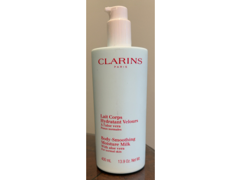 Clarins Body Smoothing Moisture Milk, Aloe Vera, 13.9 oz/400 mL