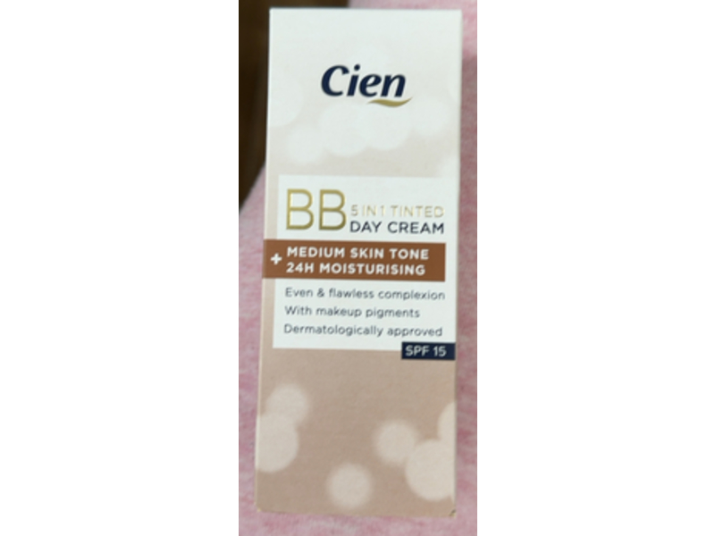 Cien BB 5 In1 Tinted Day Cream, SPF 15, Medium Skin Tone, 50 mL