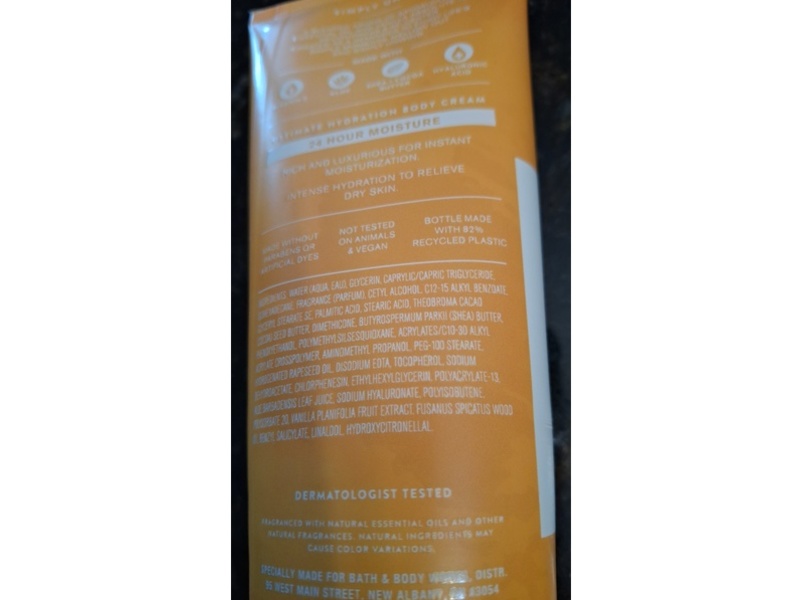 Bath & Body Works Simply Unwind Body Cream, Sandalwood & Vanilla, 8 oz/226 g