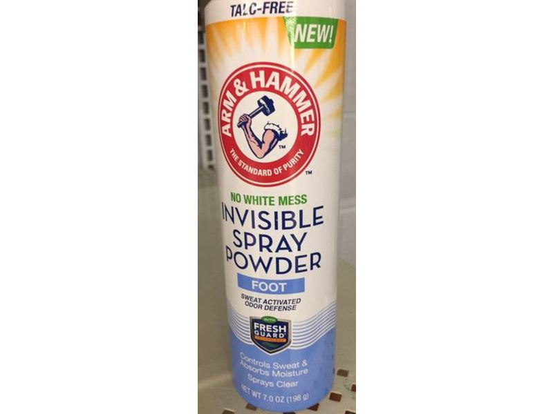 Arm & Hammer Invisible Spray Foot Powder, 7 oz/198 g, Pack Of 2