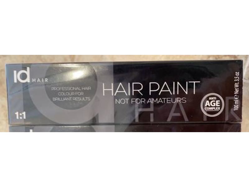 Id Hair Hair Paint Not For Amateurs Hair Color, 1:1, Aa 2/0 Very Dark Brown, 3.5 oz/100 mL