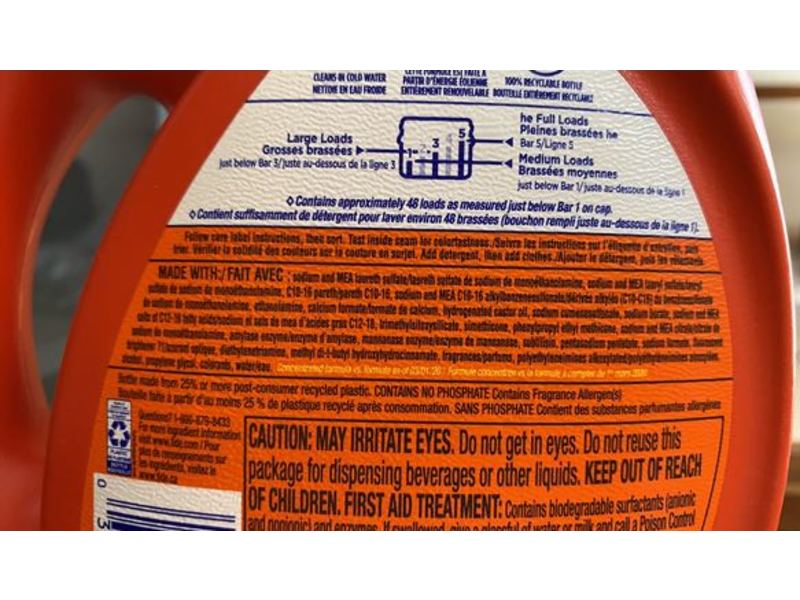 Tide Liquid Laundry Detergent, Original, He, 48 Loads, 69 fl oz/2.04 L