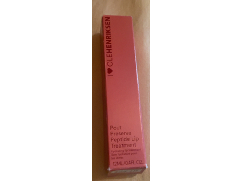 OleHenriksen Pout Preserve Peptide Lip Treatment, Strawberry Sorbet, 0.4 fl oz/12 mL
