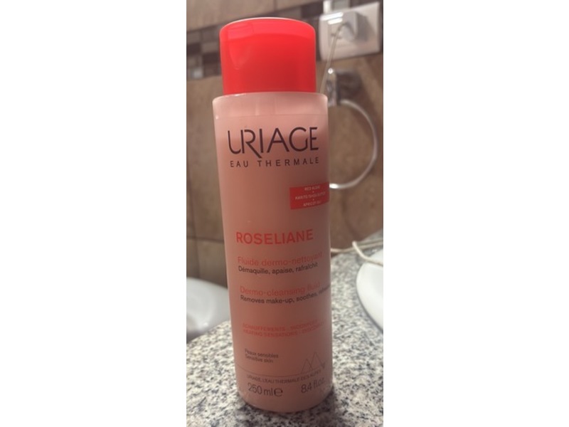 Uriage Dermocleansing Fluid, Roseliane, 8.4 fl oz/250 mL
