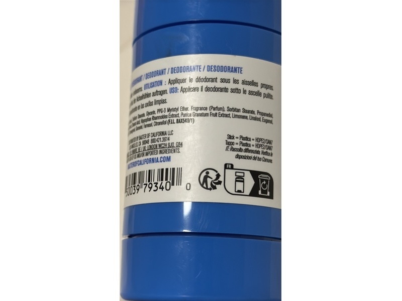 Baxter of California Deodorant, Cedarwood & Oakmoss, 2.65 fl oz/75 g