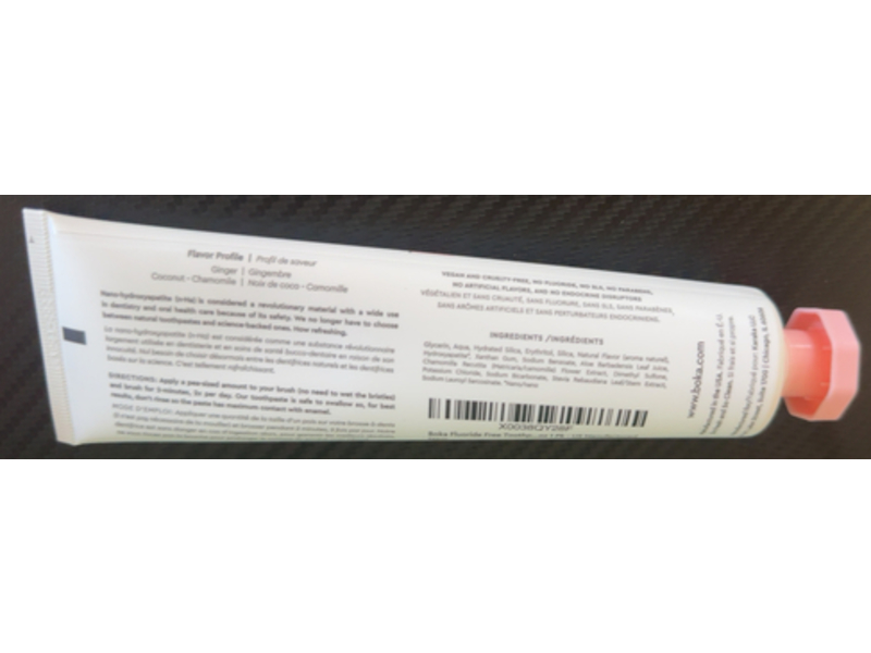 Boka Nano-Hydroxyapatite Whitening Toothpaste, Coco Ginger, 4 oz/113 g