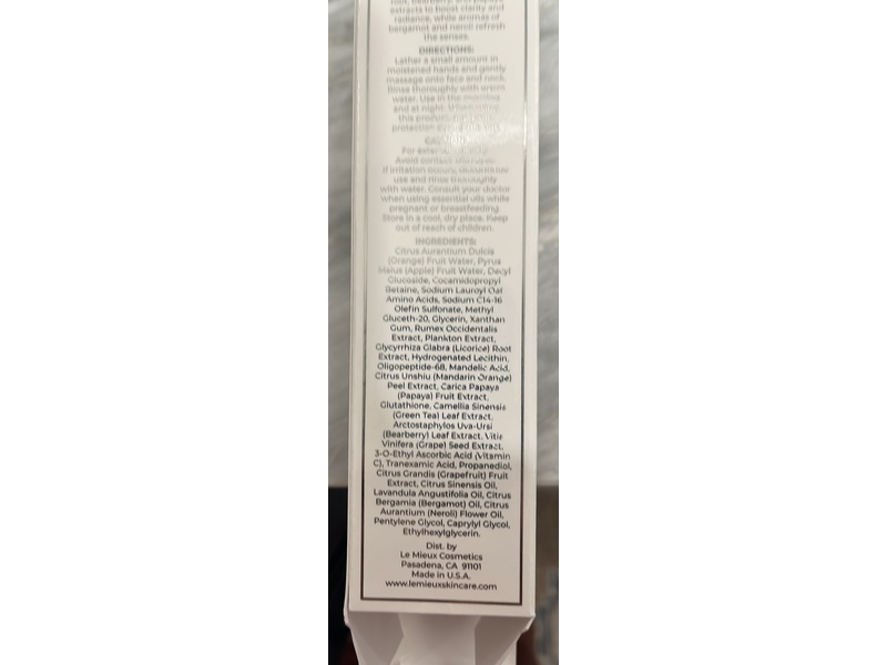 Le Mieux Brightening Cleanser, 6 fl oz/180 mL