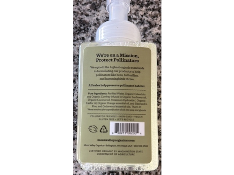 Moon Valley Foaming Herbal Hand Soap, Siberian Fir, 8.8 fl oz/260.2 mL, Pack of 2