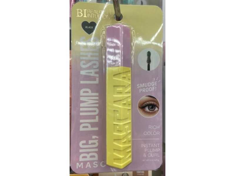 Beauty Intuition Big Plump Lashes Mascara, Black, 0.32 oz/9 g