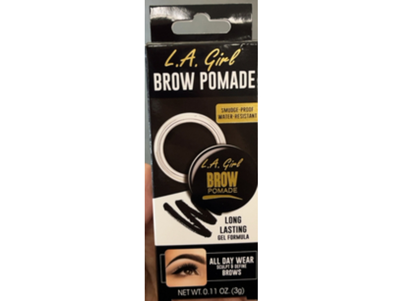 L.A. Girl Brow Pomade, Soft Black, 0.11 oz/3 g