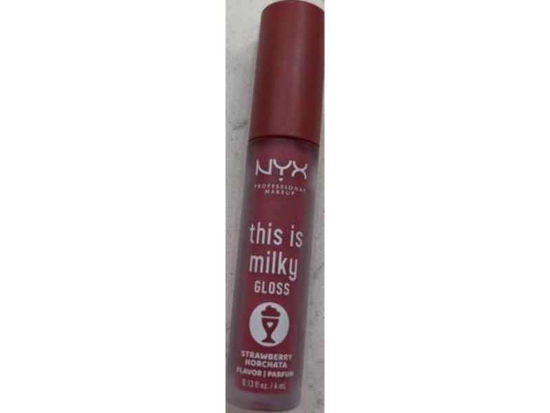 NYX This is Milky Lip Gloss, Strawberry Horchata, 8.13 fl oz/4 mL