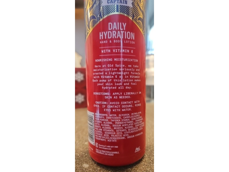 Old Spice Vitamin E Daily Hydration, Captain, 16 fl oz/473 mL
