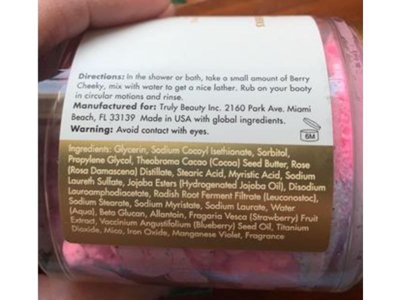 Truly Berry Cheeky Clearing Butt Polish, 2 fl oz/60 mL