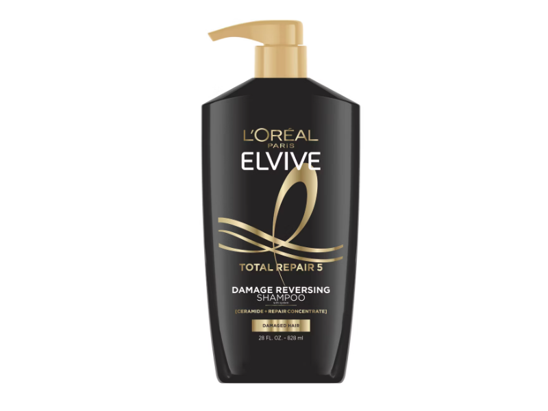L'Oreal Paris Elvive Total Repair 5 Damage Reversing Shampoo, Ceramide + Repair Concentrate, 28 fl oz/828 mL