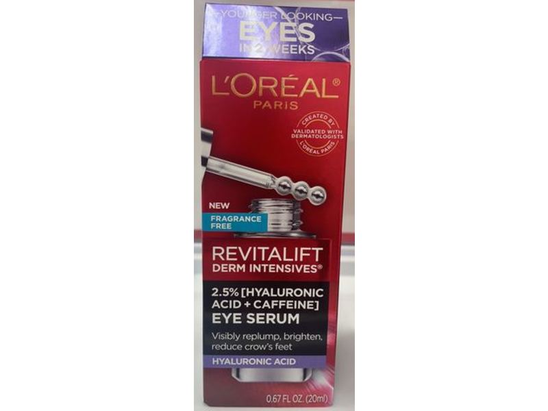 L'Oreal Revitalift Derm Intensives Eye Serum, 0.67 fl oz/20 mL