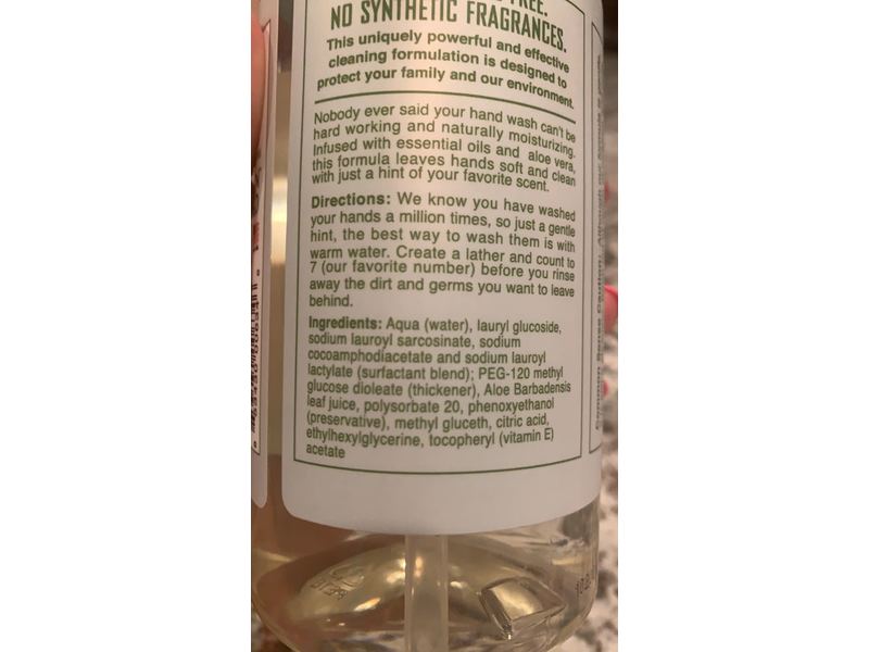 Rebel Green Fresh & Clean Soap Hand, Unscented, 16.89 fl oz/500 mL