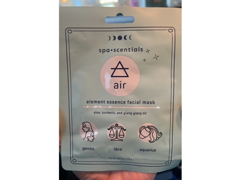 Spa Scentials Element Essence Facial Mask, Air, 0.81 oz/23 g