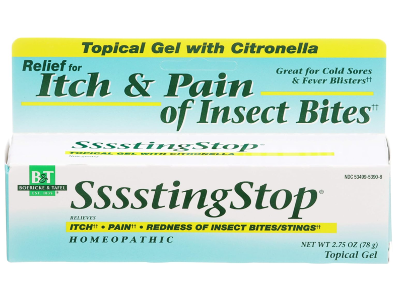 Boericke & Tafel Itch & Pain Of Insect Bite Ssssting Stop Gel, 2.75 oz/78 g