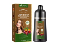 Mokeru Professional Batana Oil Hair Color Hair Shampoo, Light Brown, 500 mL - thumbnail 1