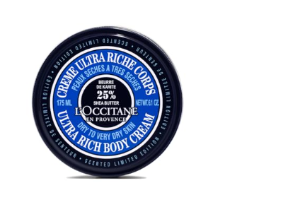 L'Occitane En Provence Ultra Rich Body Cream, Shea Butter, 6.1 oz/175 mL