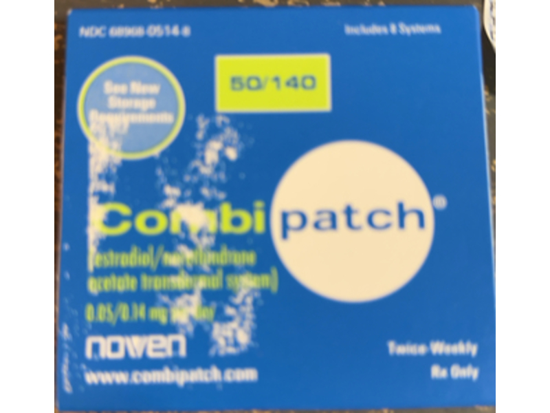 Noven Therapeutics Combi Patch, 0.05/0.14 Mg