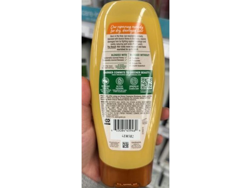 Garnier Whole Blends Repairing Condition, Honey Treasures, 12.5 fl oz/370 mL